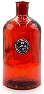 Διακοσμητικό Μπουκάλι Glass Drops Retro (5711DB343) Aπό 100% ανακυκλωμένο γυαλί, Xωρητικότητας 2.6L, Διαστάσεων Ø 13.5 x Υ 28 cm, Pumpkin