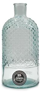 Διακοσμητικό Βάζο Glass Drops Diamante (5988) Aπό 100% ανακυκλωμένο γυαλί, Xωρητικότητας 2.5L, Διαστάσεων Ø 14 x Υ 28 cm