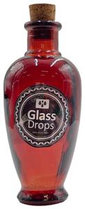 Διακοσμητικό Μπουκάλι με πώμα Glass Drops Castilla (5621DB738) Aπό 100% ανακυκλωμένο γυαλί, Xωρητικότητας 250ml, Διαστάσεων Ø 7 x Υ 15 cm, Terracotta