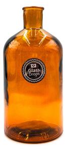 Διακοσμητικό Μπουκάλι Glass Drops Retro (5711DB48) Aπό 100% ανακυκλωμένο γυαλί, Xωρητικότητας 2.6L, Διαστάσεων Ø 13.5 x Υ 28 cm, Topaz