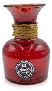 Διακοσμητικό Βάζο Glass Drops Florero Chicago Enea (E5650DB738) Aπό 100% ανακυκλωμένο γυαλί, Χωρητικότητας 2.6L, Διαστάσεων Ø 14 x Υ 20 cm, Terracotta