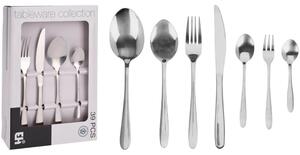 Σετ Μαχαιροπίρουνα Excellent Houseware 39 τεμαχίων, από Ανοξείδωτο Ατσάλι, σε ασημί χρώμα
