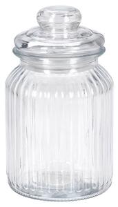 Γυάλινο βάζο Excellent Houseware με καπάκι, Χωρητικότητας 750ml, 10x19cm