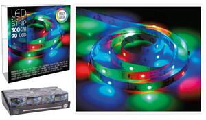 Ταινία LED - 3 Μέτρα, 90 LED φωτάκια, με μπαταρία - Πολύχρωμο