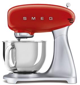 Κουζινομηχανή Smeg SMF02RDEU με ισχύ 800W, 10 ταχύτητες και χωρητικότητα μπολ 4.8L
