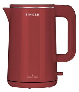 Βραστήρας Singer WK-15050 SCR με χωρητικότητα 1.5L και ισχύ 2200W - Scarlet Rose