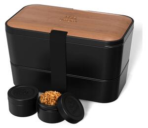 Δοχείο Φαγητού Lunch Box - Original Bento Box Premium Nestable Umami - Cherry Black - Κατάλληλο για Φούρνο Μικροκυμάτων