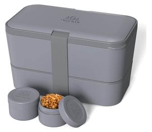 Δοχείο Φαγητού Lunch Box - Original Bento Box Premium Nestable Umami - Carbon Gray - Κατάλληλο για Φούρνο Μικροκυμάτων
