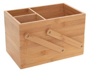 Κουτί Οργάνωσης Make up 5five από Ξύλο Bamboo, 25x16x16.5cm - Απόχρωση Ξύλου