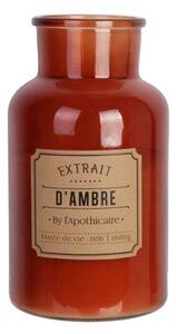 Αρωματικό κερί Apothecary Home Deco Factory με διάρκεια καύσης 110 ώρες, άρωμα Amber και διαστάσεις 14x25.7cm