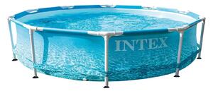 Πισίνα Intex Beachside Metal Frame οικογενειακή, με μεταλλικό σκελετό, χωρητικότητα 4485lt και διαστάσεις 305x305x76cm