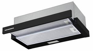 Απορροφητήρας Συρόμενος Heinner HTCH-F400BK με πλάτος 59.5cm και απορροφητική ισχύ 358.4 m³/h