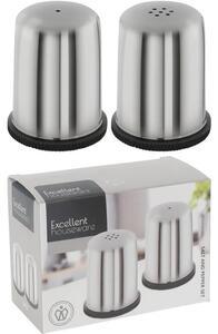 Σετ Αλατοπίπερο Excellent Houseware Σε Δοχείο Από Ανοξείδωτο Ατσάλι - 2 τεμάχια