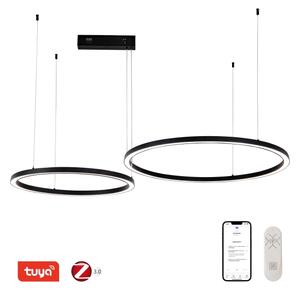 Immax NEO 07216L - Πολύφωτο dimming LED FINO 93W/230V 60/80cm μαύρο Tuya+RC