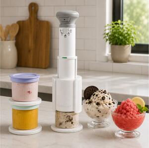 Παγωτομηχανή Cuisinart Freeze Wand COMBO/ICEFD10E με 3 δοχεία, 5 προγράμματα, ισχύ 250W και χωρητικότητα 240ml - Λευκο
