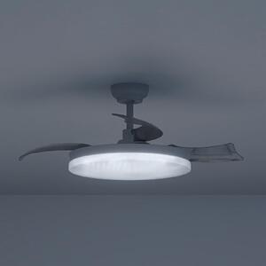Philips Ανεμιστήρας οροφής LED Solr, λευκός, DC, αθόρυβος, CCT, ρυθμιζόμενος, Λευκό, Σαλόνι / τραπεζαρία, Μέταλλο, σύγχρονο