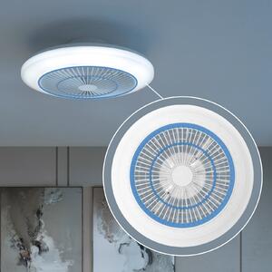 Philips Ανεμιστήρας οροφής LED Amigo, λευκός, 48 cm, CCT, RGB, ρυθμιζόμενος, Λευκό, Σαλόνι / τραπεζαρία, Πλαστικό, σύγχρονο