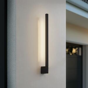 Lindby LED απλίκα Neano, 60cm, μαύρο, μέταλλο, IP54, Μαύρο, Αλουμίνιο, σύγχρονο