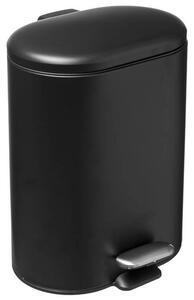 Κάδος απορριμμάτων Siliflex 5Five με χωρητικότητα 6L και διαστάσεις 24.2x15.5x30.5cm - Black