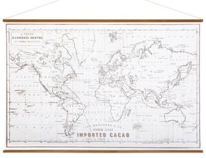 Διακοσμητικός Πίνακας World Map Atmosphera με διαστάσεις 110x2x74cm