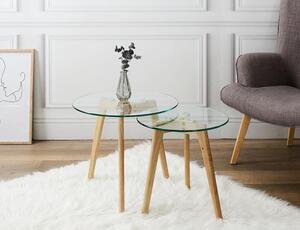 Σετ Τραπεζάκια Σαλονιού Home Deco Factory με διαστάσεις 50x50x43cm και 40x40x40cm - 2 τεμάχια