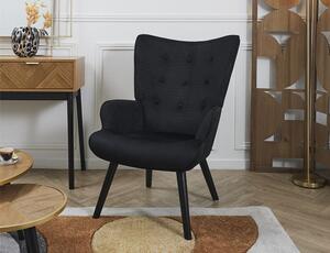 Πολυθρόνα Giulia Home Deco Factory με κοτλέ ύφασμα και διαστάσεις 68x75x96cm
