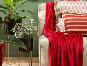Κουβέρτα Famke In The Mood Collection με διαστάσεις 180x130cm - Red