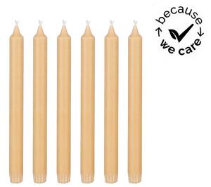 Σετ Διακοσμητικά Κεριά Κορμός Mica Decorations με διάρκεια καύσης 9 ώρες και διαστάσεις 2.2x2.2x24cm - 6 τεμάχια