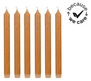 Σετ Διακοσμητικά Κεριά Κορμός Mica Decorations με διάρκεια καύσης 9 ώρες και διαστάσεις 2.2x2.2x25cm - 6 τεμάχια