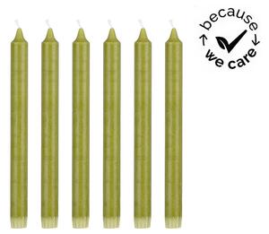 Σετ Διακοσμητικά Κεριά Κορμός Mica Decorations με διάρκεια καύσης 9 ώρες και διαστάσεις 2.2x2.2x25cm - 6 τεμάχια