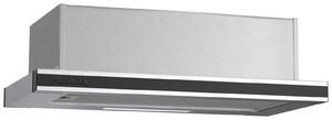 Απορροφητήρας Hyundai HHD24-TL7061B/GL με πλάτος 60cm και απορροφητική ισχύ 450 m³/h - Inox Frame & Black Glass