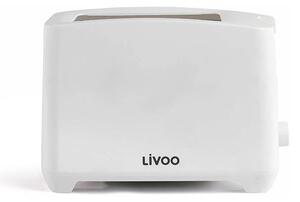 Φρυγανιέρα Livoo DOD162W με ισχύ 750W και χωρητικότητα 2 φέτες ψωμιού - White