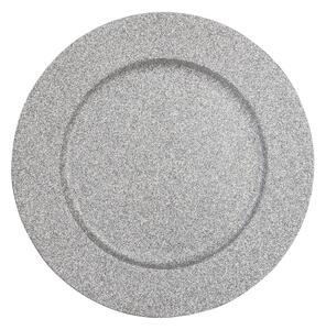 Πιατέλα σερβιρίσματος Fééric Lights & Christmas με διάμετρο 33cm - Silver