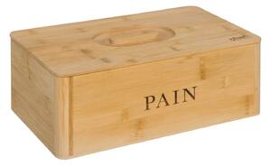 Ψωμιέρα 5five με καπάκι και διαστάσεις 33.2x12.7x20.2cm - Απόχρωση ξύλου