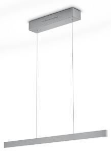 Knapstein Κρεμαστό φωτιστικό LED LINDA-72, νικέλιο, μήκος 72 εκ., χειρονομιακός έλεγχος, ρυθμιζόμενος, Μεταλλικό, Σαλόνι / τραπεζαρία, Αλουμίνιο, σύγχρονο