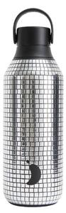 Μπουκάλι Θερμός Series 2 Disco Chilly's με χωρητικότητα 500ml και διατήρηση θερμοκρασίας 12h ζεστό / 24h κρύο - Silver