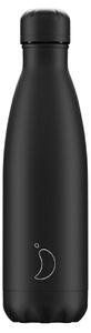 Mπουκάλι Θερμός Chilly's με χωρητικότητα 500ml και διατήρηση θερμοκρασίας 12h ζεστό / 24h κρύο - Black