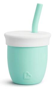 Ποτήρι Εκπαιδευτικό 118ml Με Καλαμάκι Munchkin C'Est Silicone Mint