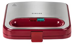 Τοστιέρα - Σαντουιτσιέρα 2 σε 1 Singer SM-7511 με ισχύ 750W και χωρητικότητα 2 τοστ - Scarlet Rose