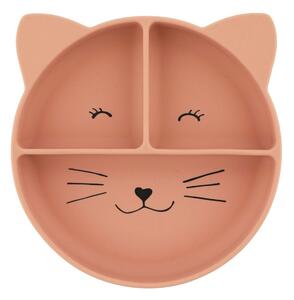 Πιάτο Σιλικόνης (Φ19x3.5) Με Χωρίσματα Trixie Mrs.Cat