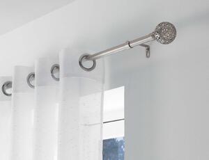 Μονό Κουρτινόξυλο Globa Douceur d'intérieur με διάμετρο 19mm και επέκταση 120 - 210cm - Chrome