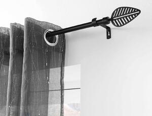 Μονό Κουρτινόξυλο Stylea Douceur d'intérieur με διάμετρο 19mm και επέκταση 120 - 210cm - Black