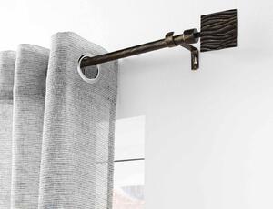 Μονό Κουρτινόξυλο Tempo Douceur d'intérieur με διάμετρο 19mm και επέκταση 120 - 210cm - Black/Gold