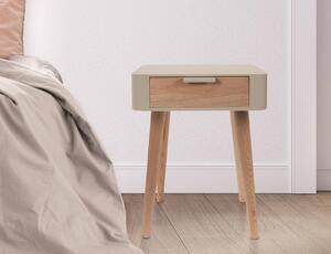 Κομοδίνο Home Deco Factory με διαστάσεις 35x40x48cm - Taupe