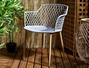 Καρέκλα κήπου Malaga Home Deco Factory με διαστάσεις 54.1x62.2x80cm - Taupe