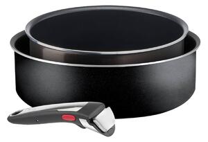 Σετ Μαγειρικά Σκεύη Tefal Ιngenio με αποσπώμενη λαβή και διαμέτρους 24cm και 20cm - 3 τεμάχια (2 σκεύη & λαβή)