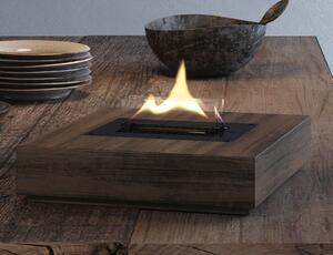 Επιτραπέζια Εστία Φωτιάς Holly Tenderflame με διάρκεια καύσης 4 - 5 ώρες, χωρητικότητα δεξαμενής 500ml και διαστάσεις 30x30x11cm - Black