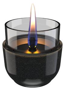 Επιτραπέζια Εστία Φωτιάς Violet 8 Reactive Glaze Tenderflame με διάρκεια καύσης 3 - 4 ώρες, χωρητικότητα δεξαμενής 150ml και διαστάσεις 8.3x8cm - Blac
