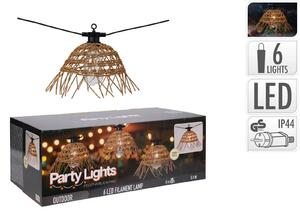 Διακοσμητικός Φωτισμός 6LED - 5.5 Μέτρα - Θερμό Λευκό