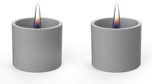 Επιτραπέζια Εστία Φωτιάς Breeze 8 Tenderflame με διάρκεια καύσης 4 - 5 ώρες, χωρητικότητα δεξαμενής 150ml και διαστάσεις 9x7.5cm - Grey - 2 τεμάχια